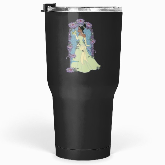 Disney Princess And The Frog Tiana Floral KISSss Tumblers 30 oz
