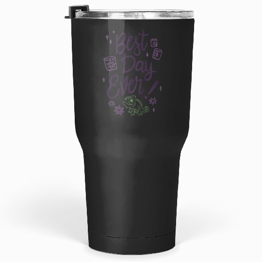 Kids Disney Tangled Best Day Ever! Pascal Outline Portrait Youth Tumblers 30 oz