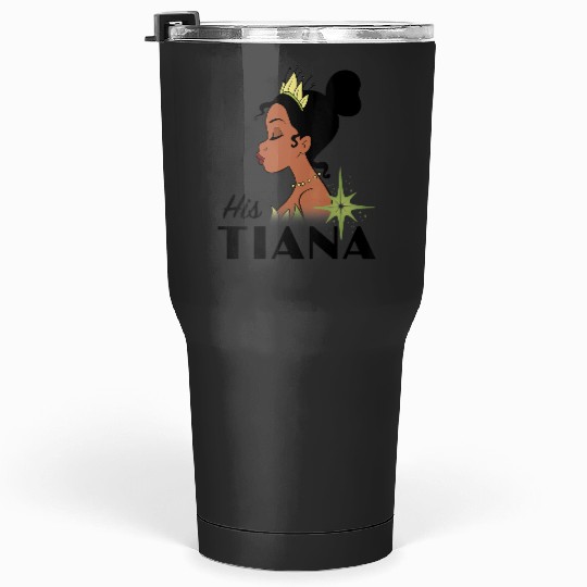 Womens Disney The Princess And The Frog His Tiana Couples VNeck Tumblers 30 oz