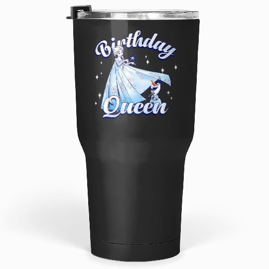 Kids disney frozenss Birthday Queen Elsa Olaf Portrait Youth Tumblers 30 oz