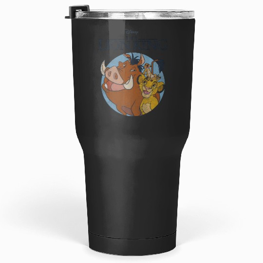 Disney The Lion King Timon Pumbaa Simba Portrait Logo Premium Tumblers 30 oz