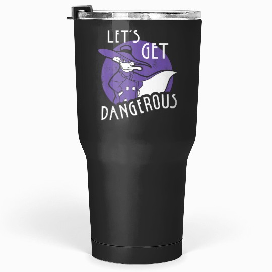 Disney Darkwing Duck Lets Get Dangerous Retro Circle Pose Tumblers 30 oz