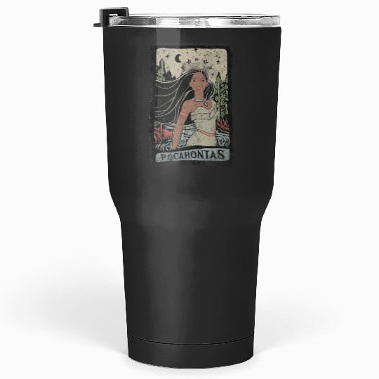 Disney Pocahontas Vintagess Portrait Style Graphic Tumblers 30 oz