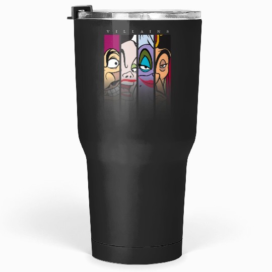 Disney Villains Ursula Captain Hook Cruella Jafar Tumblers 30 oz