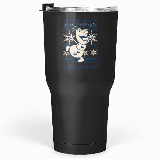 Womens disney frozenss Olaf I Love Warm Hugs VNeck Tumblers 30 oz