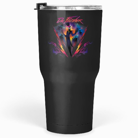 Disney Villains Dr. Facilier 90s Rock Band Neon Tumblers 30 oz