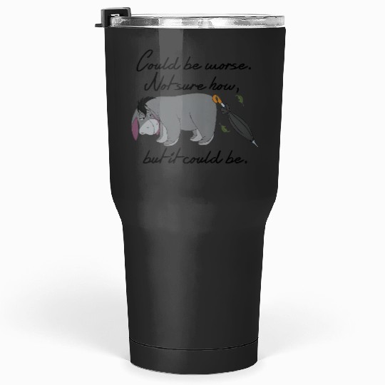 Disney Winnie the Pooh Eeyore Could be Worse Long Sleeve Tumblers 30 oz