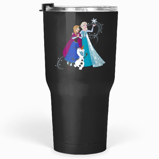 disney frozenss Olaf Anna Elsa Sisters Snowflake Portrait Tumblers 30 oz