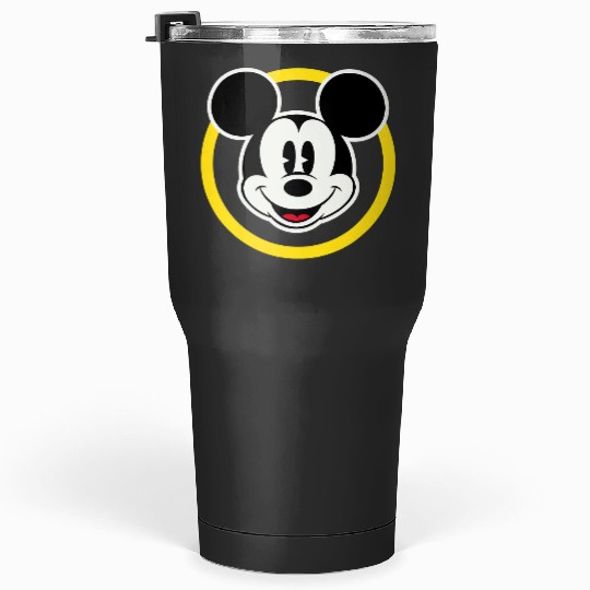 Amazonss Essentials Disney Smiling Mickey in Yellow Circle Tumblers 30 oz