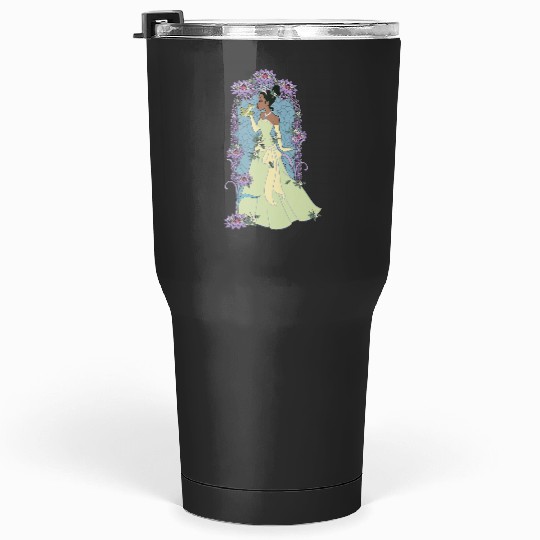 Disney Princess And The Frog Tiana Floral KISSss Tumblers 30 oz