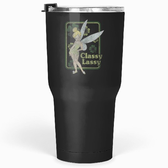 Disney Peter Pan Tinker Bell St. Patricks Day Classy Lassy Tank Top Tumblers 30 oz