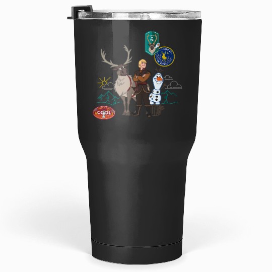 disney frozenss 2 Olaf Sven and Kristoff Patches Tumblers 30 oz