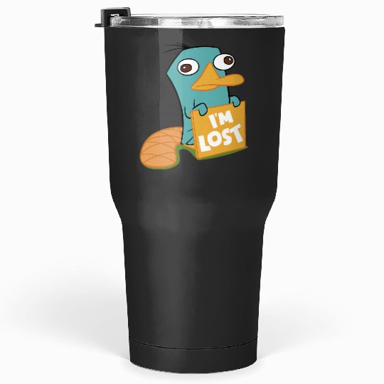Disney Phineas And Ferb Im Lost Perry The Platypus Shot Tumblers 30 oz