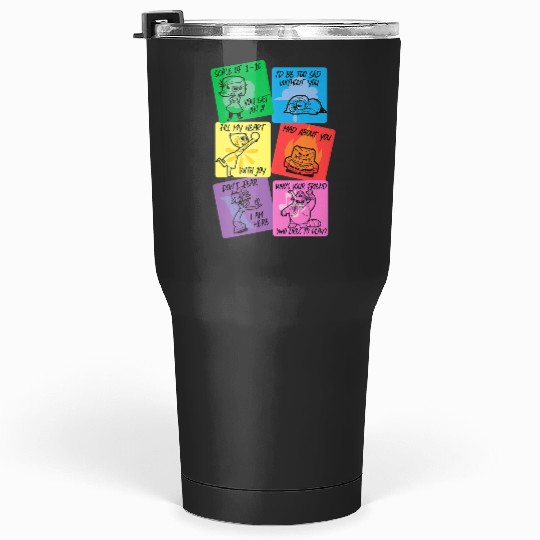 Discover Disney Pixars Inside Out Valentines Day Emotion Color Cards Tumblers 30 oz