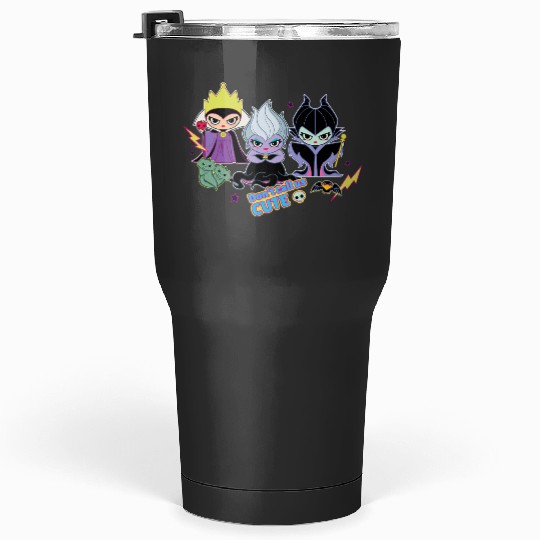 Disney Villains Chibi Dont Call Us Cute Tumblers 30 oz
