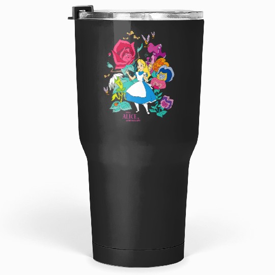 Disney Alice in Wonderland Wildflower Forest Tumblers 30 oz