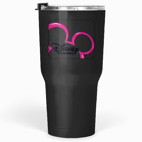 Disney Channel  Mickey Mouse Pink Retro 2000s Logo Tumblers 30 oz