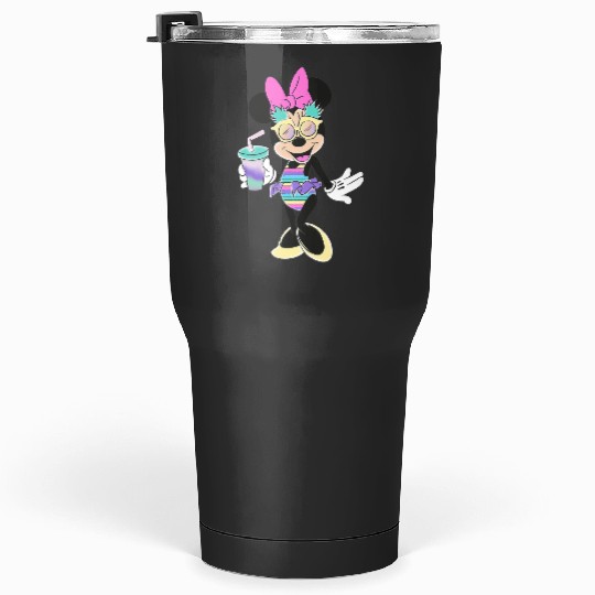 Discover Disney Minnie Mouse Unicorns Stripes and Pineapples Tumblers 30 oz