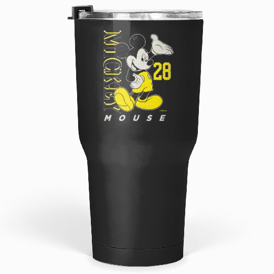 Disney Mickey Mouse Vintages  28 blacks Yellow Tumblers 30 oz