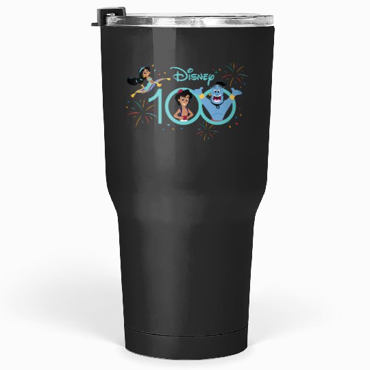 Disney 100 Anniversary Aladdin Jasmine Genie D100 Tumblers 30 oz