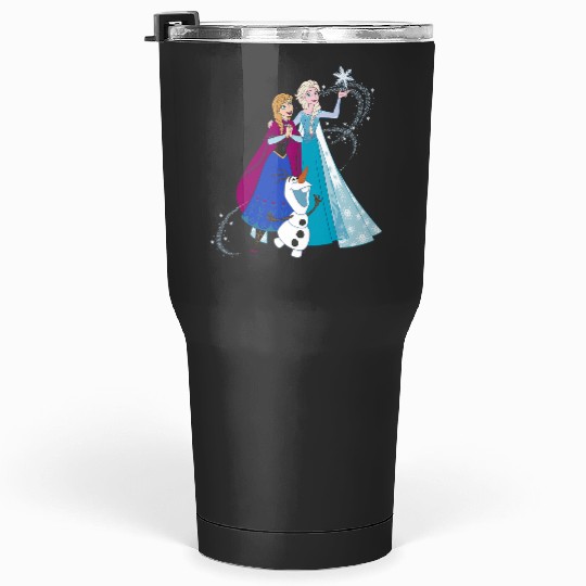 disney frozenss Olaf Anna Elsa Sisters Snowflake Portrait Tumblers 30 oz