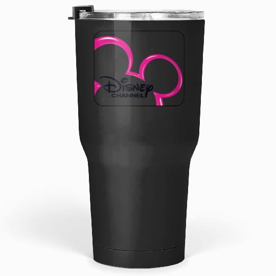 Disney Channel  Mickey Mouse Pink Retro 2000s Logo Tumblers 30 oz