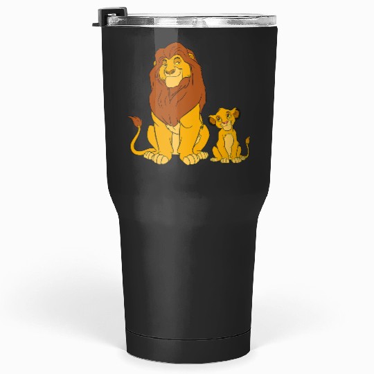 Disney The Lion King Young Simba and Mufasa Tumblers 30 oz