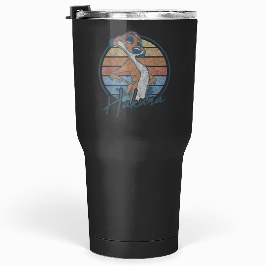 Kids Disney The Lion King Timon Hakuna Matata Retro Vintages Youth Tumblers 30 oz