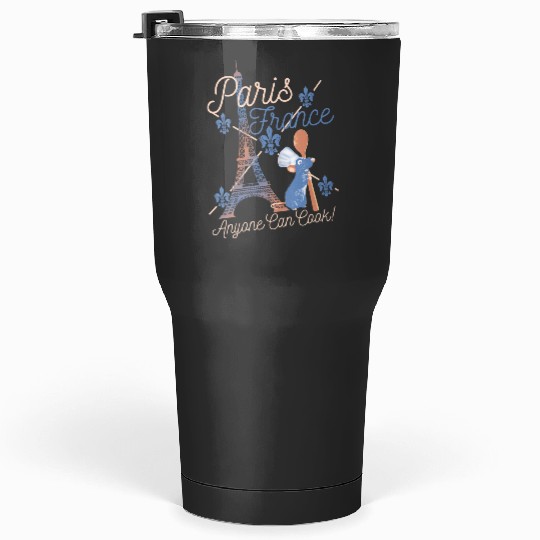 Womens Disney Pixars Ratatouille Remy Paris France VNeck Tumblers 30 oz