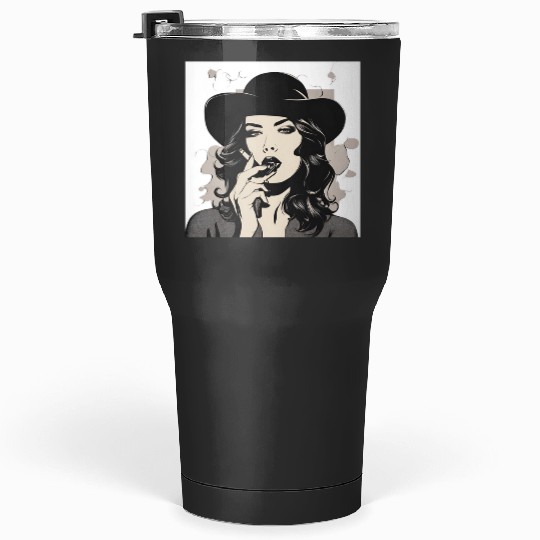 Discover Smoking Woman in Elegant Portrait Art  _Taylor Swift Vintage T-Shirt, Taylor Eras Tour, Taylor,Taylor Tumblers 30 oz
