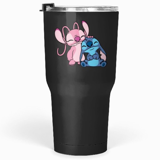 stitch and angel soulmate Poster, Stitch Eras Tour , Stitch Shirt, Disney Land Lilo and Stitch Tumblers 30 oz