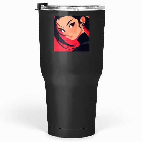 abstract warrior mulan Poster: Disney Mulan Anime Mushu, Mulan and Mushu Tumblers 30 oz