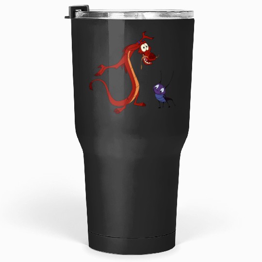 Mulan Shirts  : Disney Mulan Anime Mushu, Mulan and Mushu Tumblers 30 oz