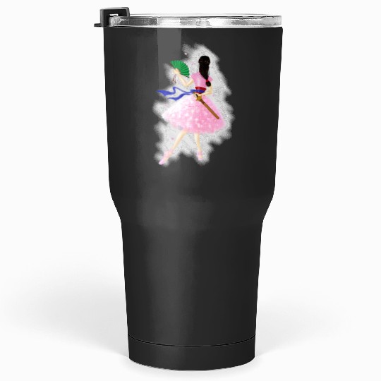 Her faithful friend Sticker: Disney Mulan Anime Mushu, Mulan and Mushu Tumblers 30 oz