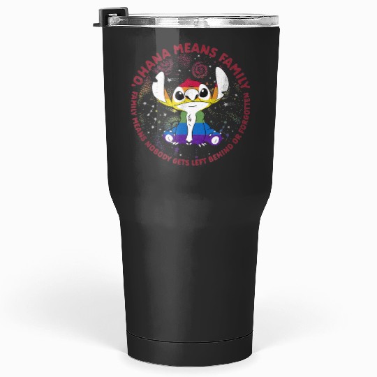Ohana Means Family Pride Circle   , Stitch Eras Tour , Stitch Shirt, Disney Land Lilo and Stitch Tumblers 30 oz