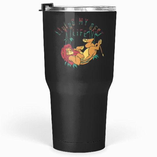 disney lion king Livings my best life simba text fill Tumblers 30 oz