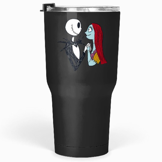 disney nightmare bee christmas jack and sally Tumblers 30 oz