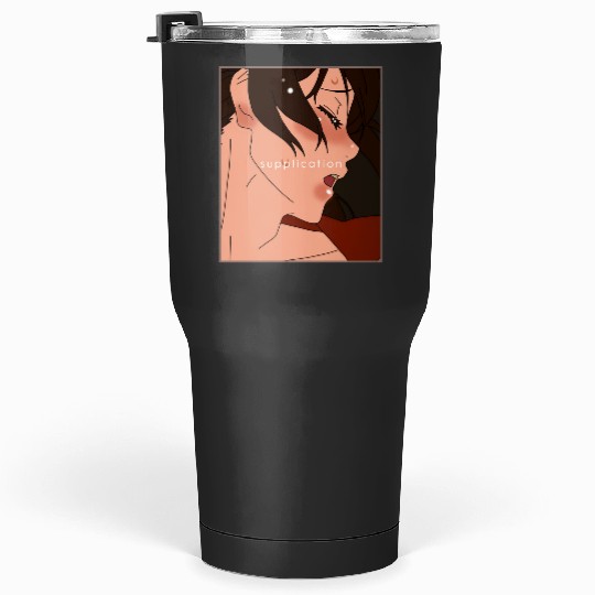 Shy Nani sitting on her bed seductively Sticker: Disney Mulan Anime Mushu, Mulan and Mushu Tumblers 30 oz