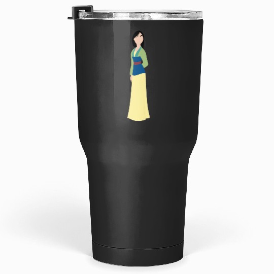 warrior princess 03 Sticker: Disney Mulan Anime Mushu, Mulan and Mushu Tumblers 30 oz