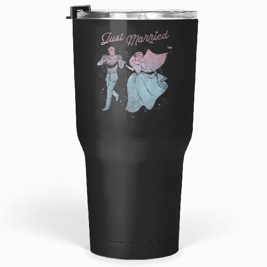 Discover Disney Cinde Prince Princess Just Married Tumblers 30 oz