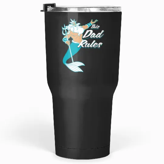 Discover disney little mermaid king triton dad mens Tumblers 30 oz