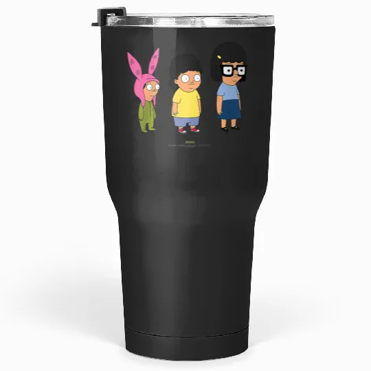 bobs burgers lil kids raglan baseball Tumblers 30 oz