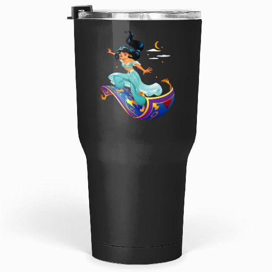 Disneys Aladdin Princess Jasmine Magic Carpet Pose Tumblers 30 oz