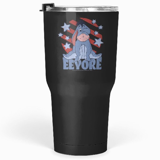 Disney Winnie the Pooh Americana Eeyore Stars Stripes Premium Tumblers 30 oz