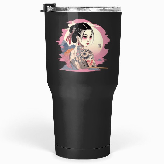 Yakuza princess  : Disney princess tattoo Shirt,  Princess tattoo vintage t shirt, Disney princess tattoo Gift Fan S-5XL Tumblers 30 oz