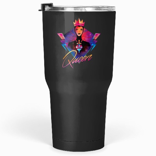 Disneys villains evil queen neon 90s rock band Tumblers 30 oz