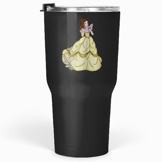 Disneys beauty and beast belle Readings raglan baseball Tumblers 30 oz