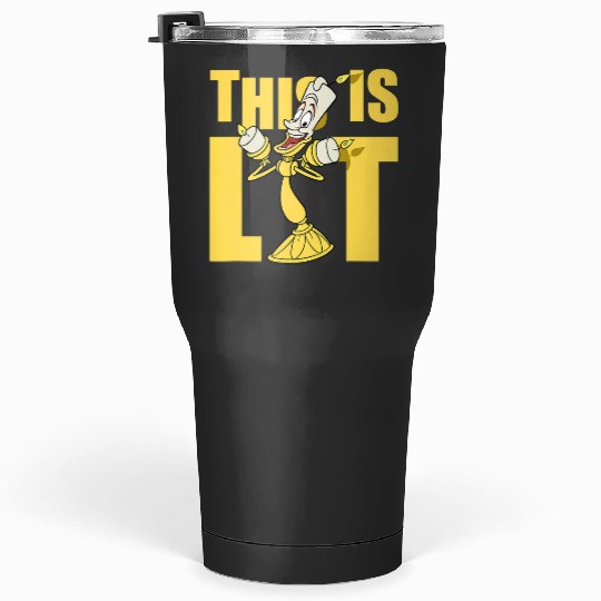 Disneys beauty and beast lumiere this is lit Tumblers 30 oz