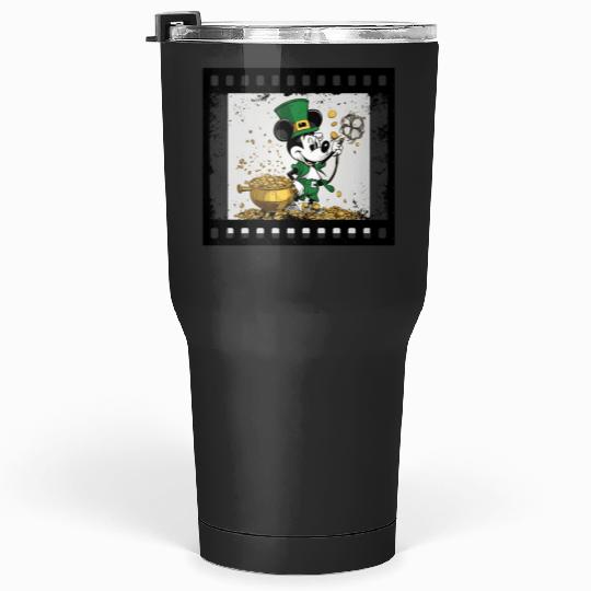 Steamboat Willie St Patricks day  SALE!! Mickey Retro Disney Shirt, Mickey Checkered Shirt, Vintage Disney, Retro Mickey, Mickey Gift S-5XL Tumblers 30 oz