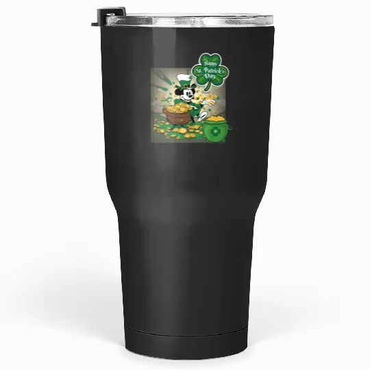 Steamboat Willie St Patricks day  SALE!! Mickey Retro Disney Shirt, Mickey Checkered Shirt, Vintage Disney, Retro Mickey, Mickey Gift S-5XL Tumblers 30 oz